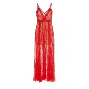 ALICE MCCALL 'I SEE YOU DRESS' RED MAXI LONG BNWT